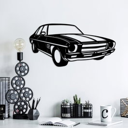 Wallity Holden Monaro Sedan Accesorio decorativo de pared de metal Negro